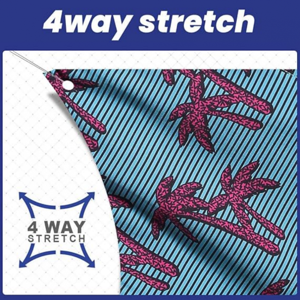 Pantaloni de baie barbati, uscare rapida, ideali pentru plaja, inot, surf sau vacanta, MaaMgic, imprimeu coconat tree [3]