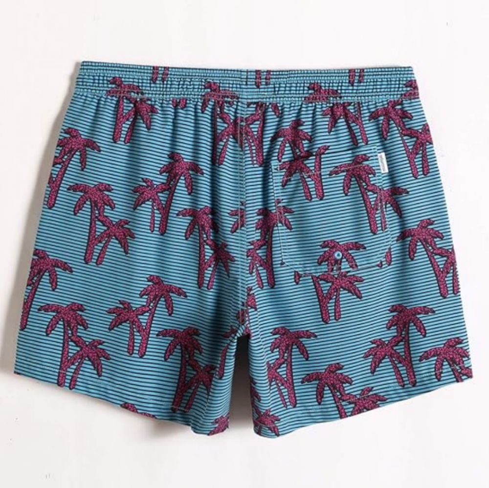 Pantaloni de baie barbati, uscare rapida, ideali pentru plaja, inot, surf sau vacanta, MaaMgic, imprimeu coconat tree [2]