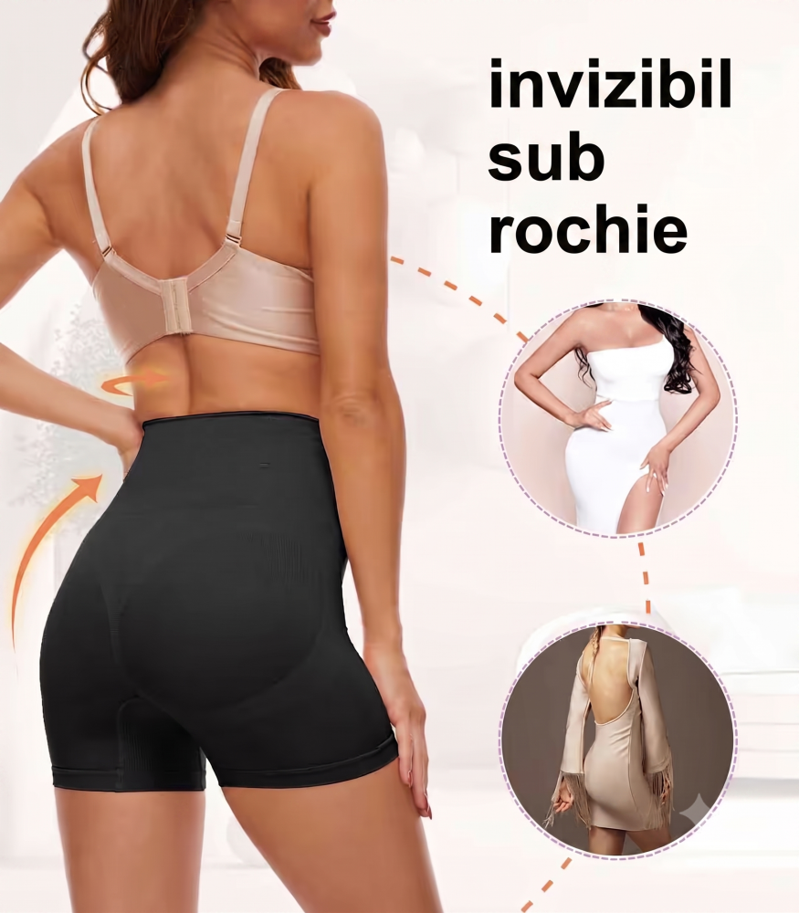 pantaloni-scurti-modelatori-talie-inalta-fara-cusaturi-negru-push-up [5]