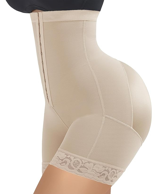 Pantaloni scurti si body modelator pentru Femei, FeelinGirl, Controlul Burții, Ridicător de Fund, Subțierea Coapselor, Talie Înaltă [1]