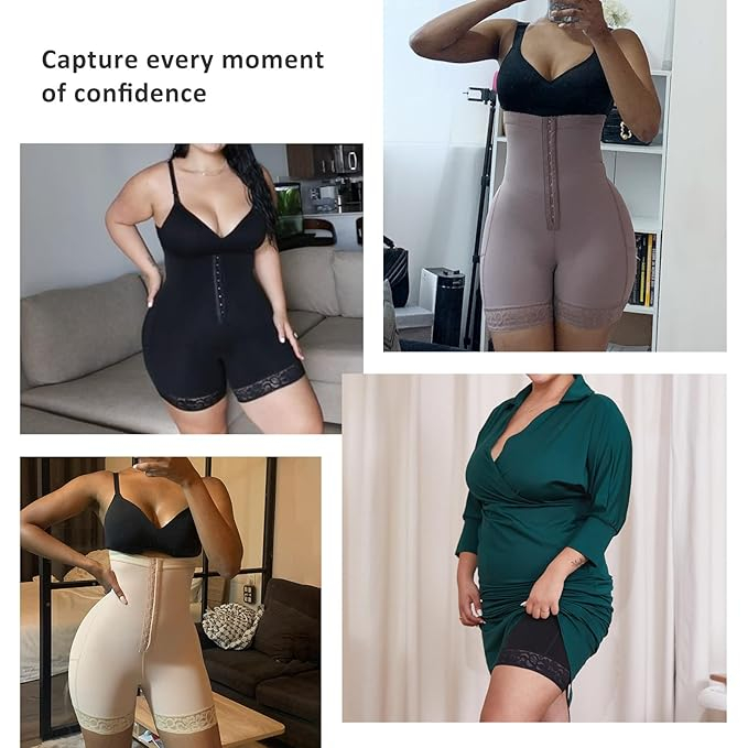 Pantaloni scurti si body modelator pentru Femei, FeelinGirl, Controlul Burții, Ridicător de Fund, Subțierea Coapselor, Talie Înaltă [6]