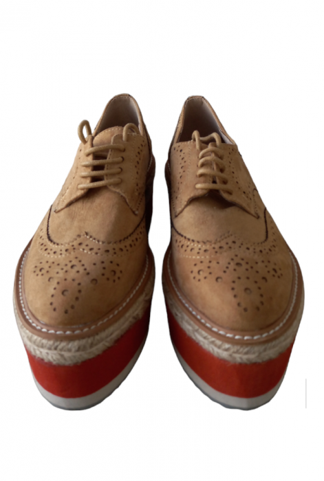 Pantofi casual cu platforma dama, Corina, maro, 38 [2]