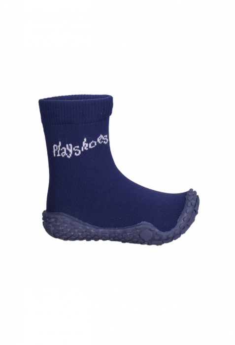 Pantofi de apa copii, Playshoes, Anti-derapant, Cauciuc/Textil, bleumarin, 18-19 [3]