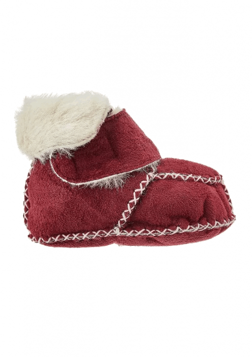 Pantofi de iarna din lana de oaie pentru bebeluși, Playshoes, Bordeaux, 16/17 [3]