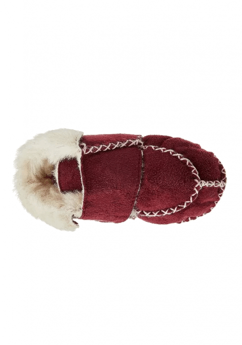 Pantofi de iarna din lana de oaie pentru bebeluși, Playshoes, Bordeaux, 16/17 [2]