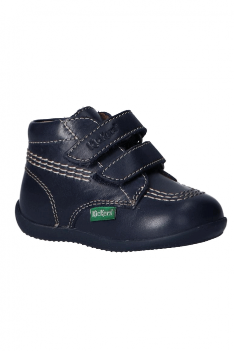 Pantofi din piele pentru bebeluși,Kickers Billy Velk-2, Bleumarin, 23 EU [5]