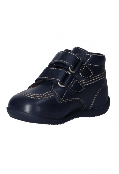 Pantofi din piele pentru bebeluși,Kickers Billy Velk-2, Bleumarin, 26 EU [4]