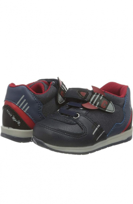 Pantofi sport copii, Chicco, piele si textil, bleumarin, marime 18 [3]