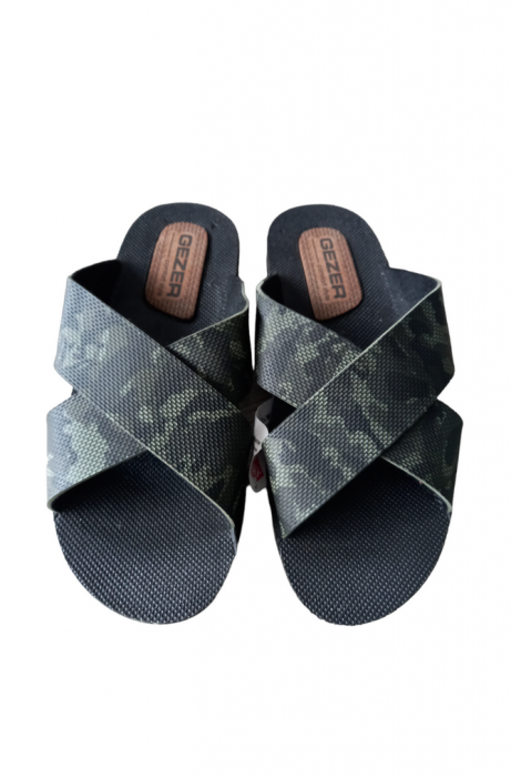Papuci barbati, Gezer, camuflaj negru, marime 40 [3]