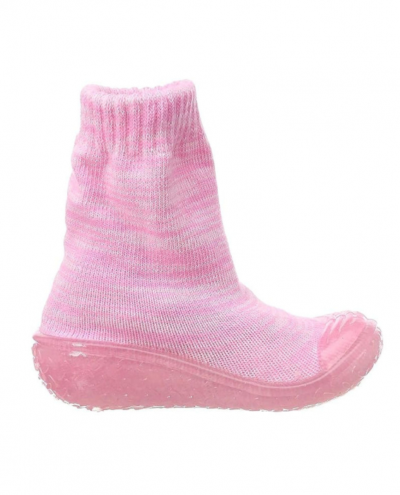 Papuci copii Playshoes, talpa anti-derapanta marime 18/19, culoare: roz [5]