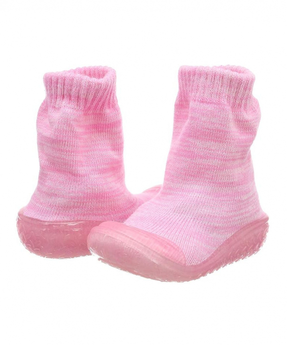 Papuci copii Playshoes, talpa anti-derapanta marime 18/19, culoare: roz [2]