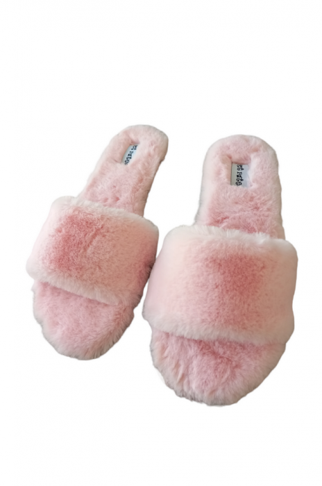 Papuci cu blana, Not Rated, Roz, marime 40,5 [3]