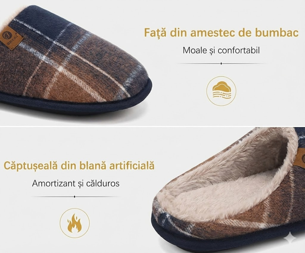 papuci-casa-barbati-ortopedici-maro-albastru-suport-arcada-oncai [3]