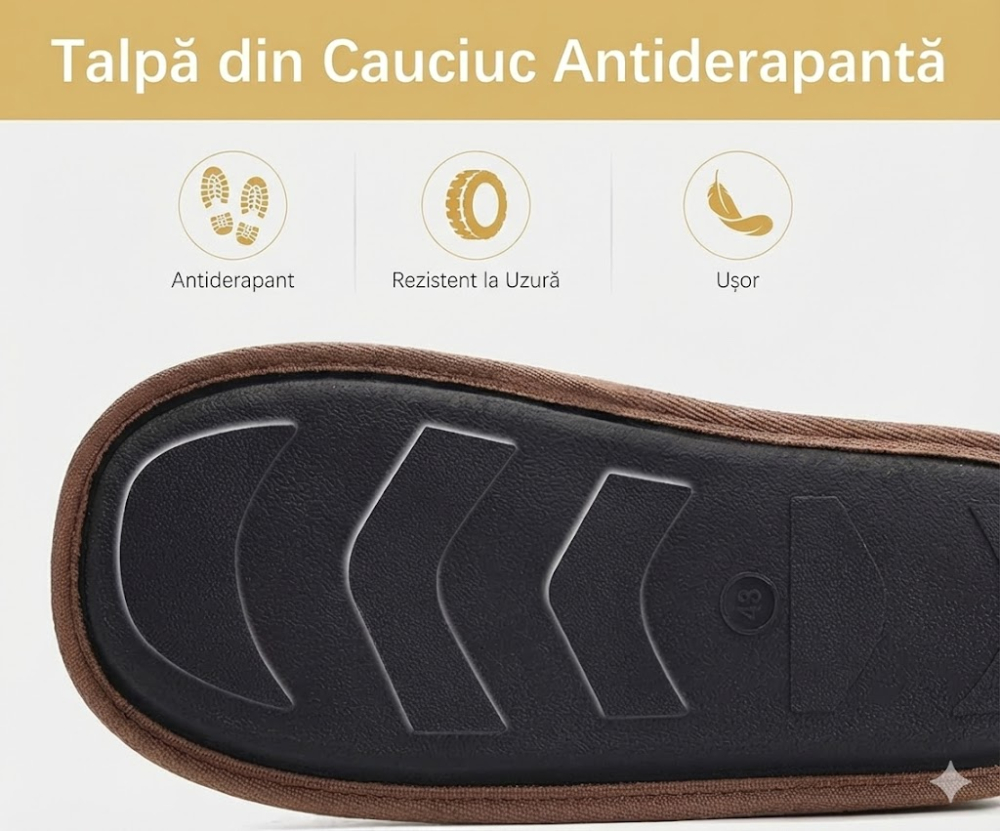 papuci-casa-barbati-ortopedici-maro-suport-arcada-oncai [4]