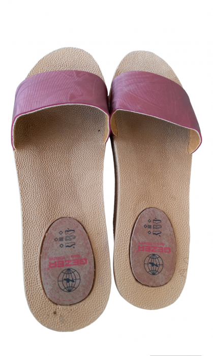 Papuci de dama Travelling Summer, Gezer, 37EU, Bordeaux / Roz [3]