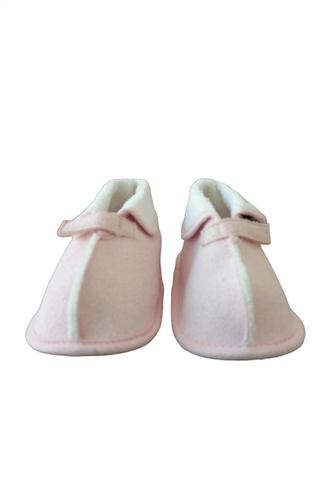 Papuci din material textil, cu scai, Nurture-tree, roz, 21-22 [2]