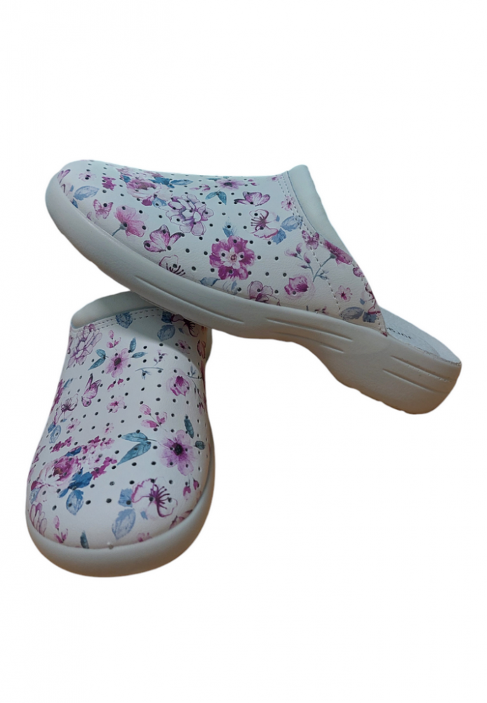 Papuci Soft din piele cu talpa anti-alunecare din spuma moale, pentru profesionistii din domeniu sanatatii, doctori, asistente, alte cadre medicale, Jrgen Hirsch, fucsia, marimea 41 [2]