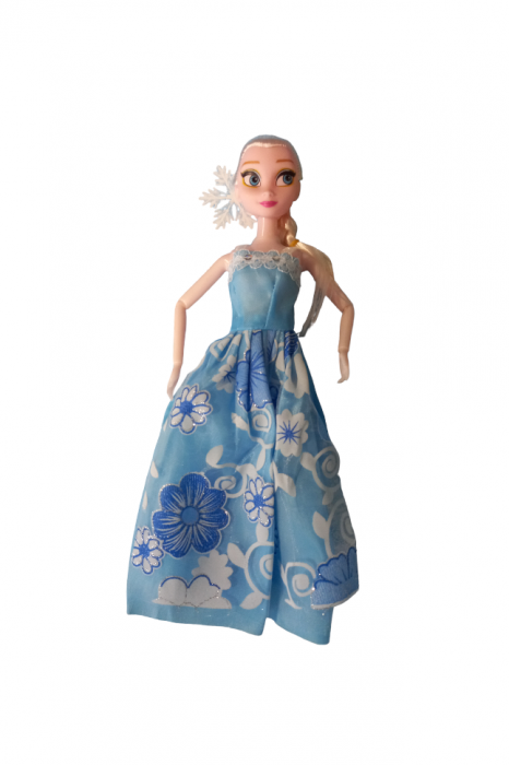 Papusa, Ice and snow Princess, par blond si rochita albastra, 28 cm [1]
