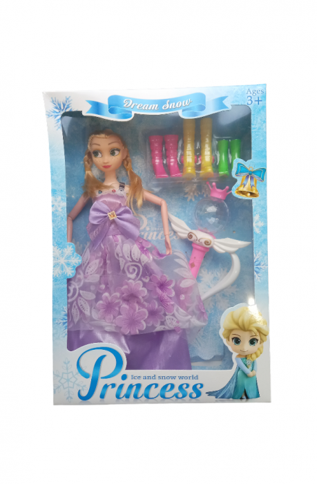 Papusa, Ice and snow Princess,, par blond si rochita violet, 28 cm [2]