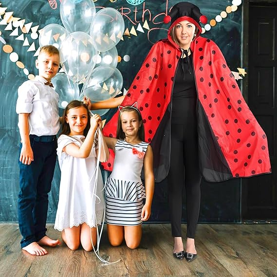 pelerina-buburuza-adulti-100cm-poliester-gluga-antene-rosu-negru-carnaval [7]