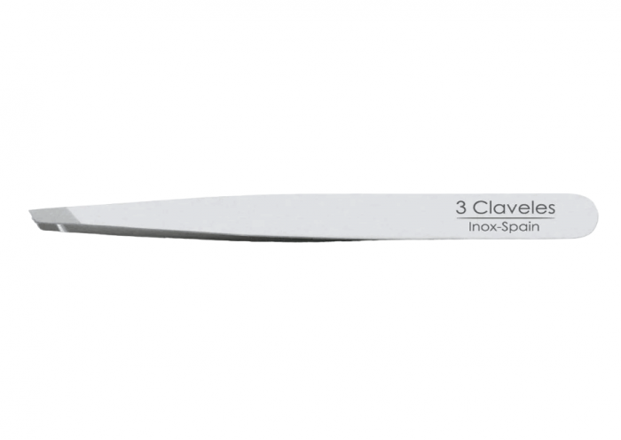 Penseta profesionala inclinata 10 cm, 3 Claveles [2]