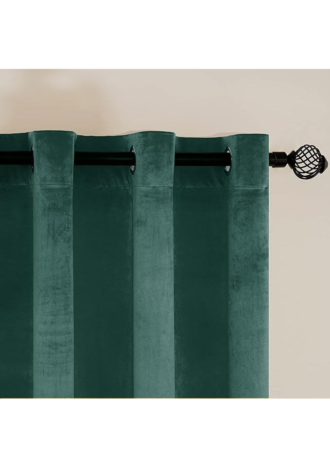 Perdele Opace Verde Închis, 2 Bucăți, 140x175 cm ENEMA - 5PED [4]