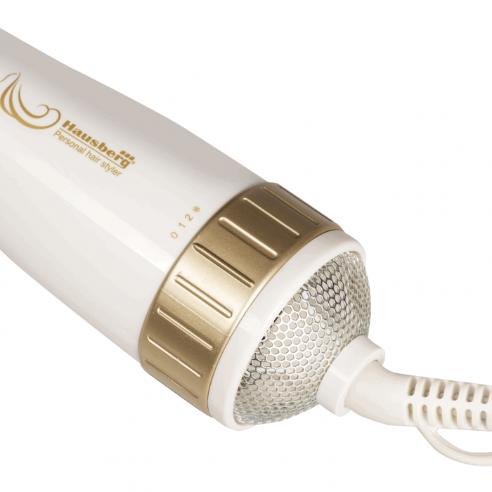 Perie electrica de par Hausberg HB-19AB, 1000W, 360 C, 6 atasamente, Bej [8]