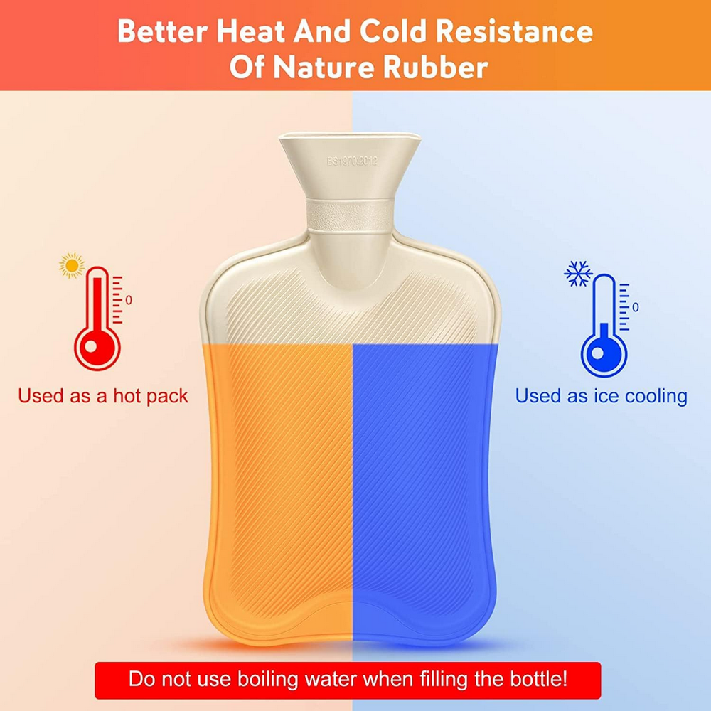 Perna pentru apa calda, capacitate 2l, din cauciuc, cu husa pufoasa, Ideal Swan, Gri [3]