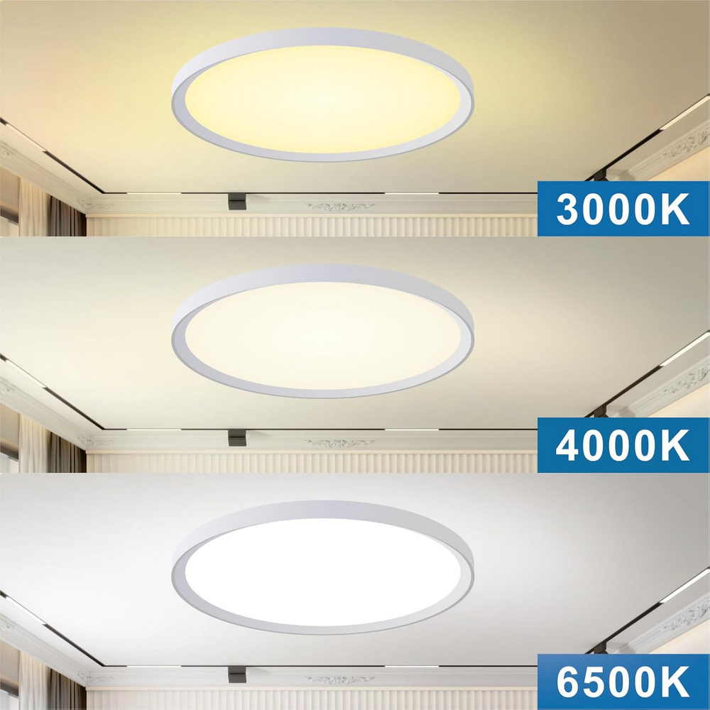 Plafoniera LED 18W, IP44, 3 Culori de Lumina, Design Compact, Yexati, 18 W, 1800Lm [2]