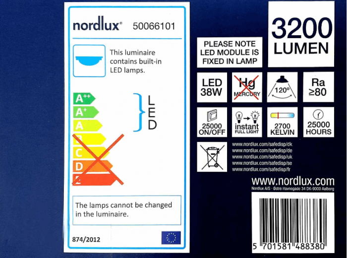 Plafoniera Oja 60 cm, 2700K, lumină reglabilă în 3 trepte, modul LED,  Nordlux [5]
