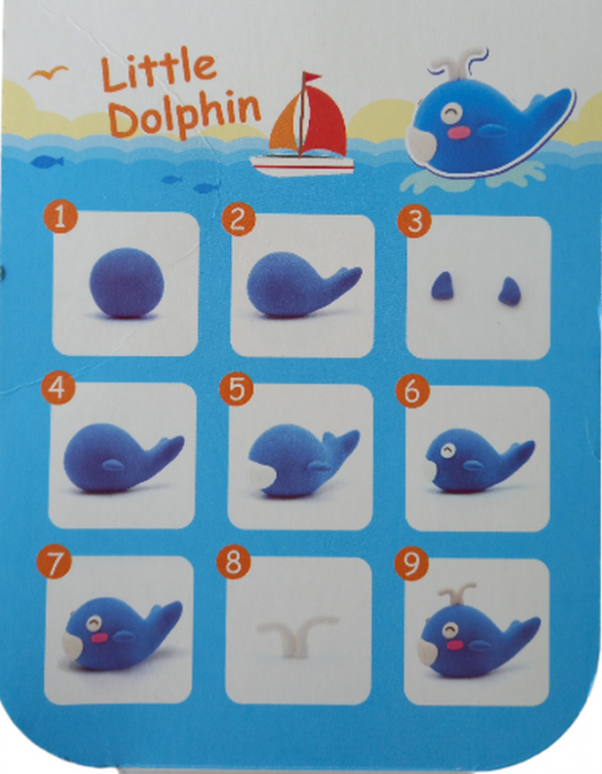 Plastilina MikaTale, MyClay MK618dolphin, 30g [2]