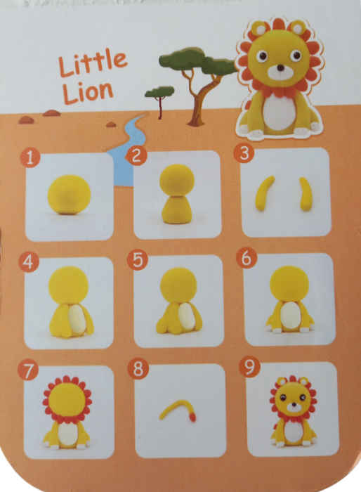 Plastilina MikaTale, MyClay MK618lion, 30g [2]