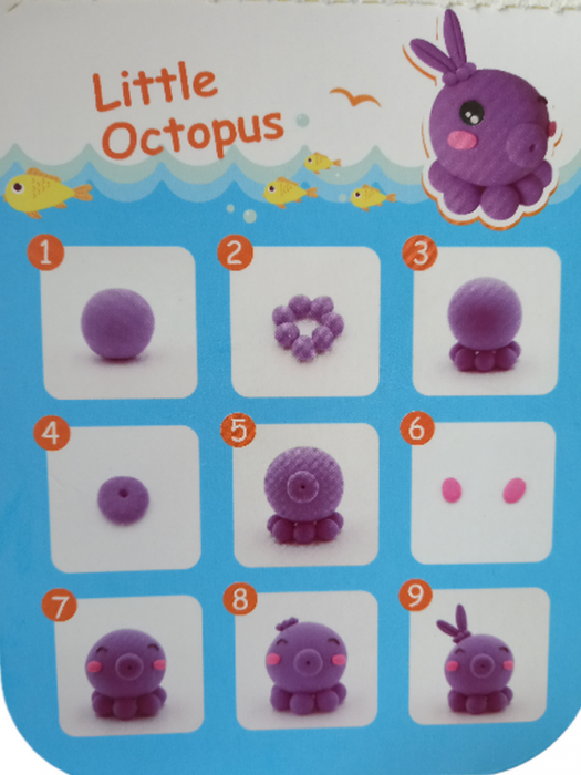 Plastilina MikaTale, MyClay MK618octopus, 30g [2]