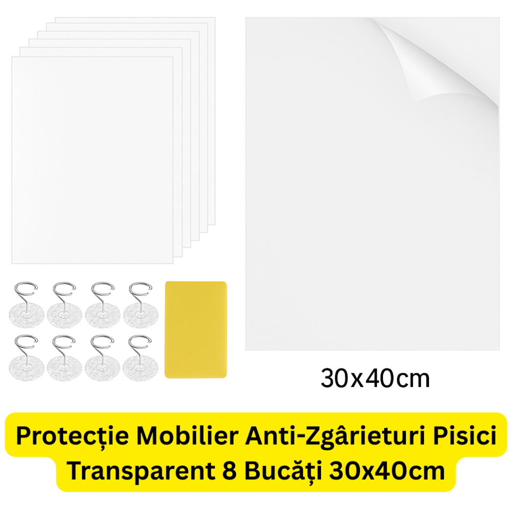 Protectie-mobilier-anti-zgârieturi-pisici-transparent-8-bucati-30x40cm [2]