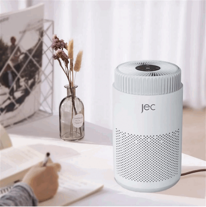 Purificator aer JEC KJ100G-J107 100 m3/h 20 W Ionizator Lampa UV Senzor de praf HEPA Alb [3]