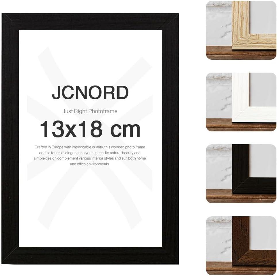 Rama Foto Neagra din MDF 13x18 cm cu Sticla Acrilica Antispargere, pentru Perete sau Masa [4]