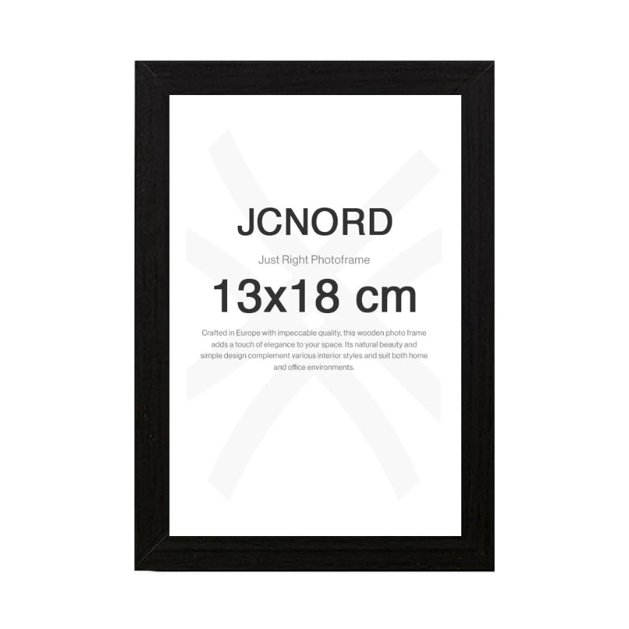 Rama Foto Neagra din MDF 13x18 cm cu Sticla Acrilica Antispargere, pentru Perete sau Masa [1]