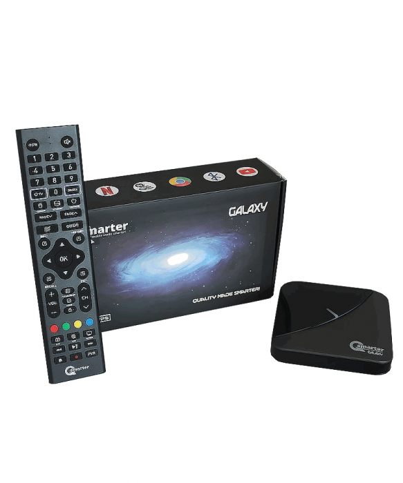 Receptor Android TV, Qsmarter Galaxy 8k 60 FPS, 2 GB RAM [4]
