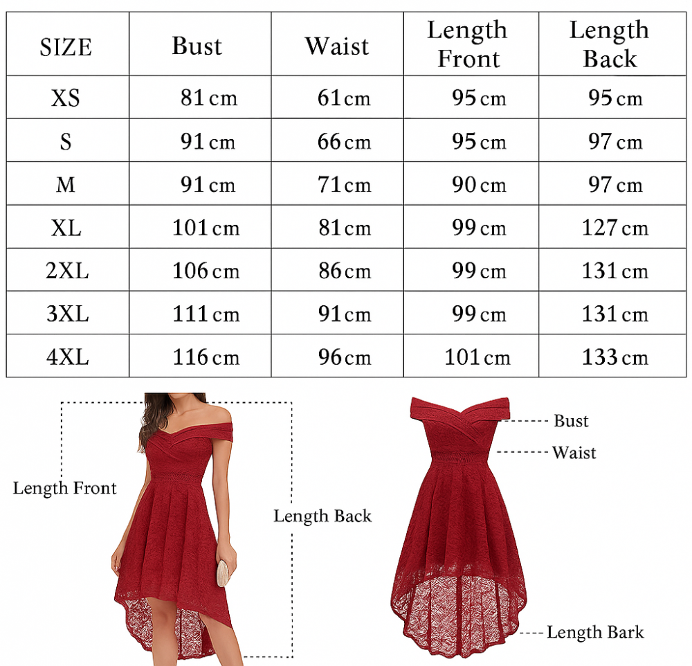 Rochie cocktail Homrain, eleganta, din dantela cu model floral, umeri goi, visiniu, marime M [7]