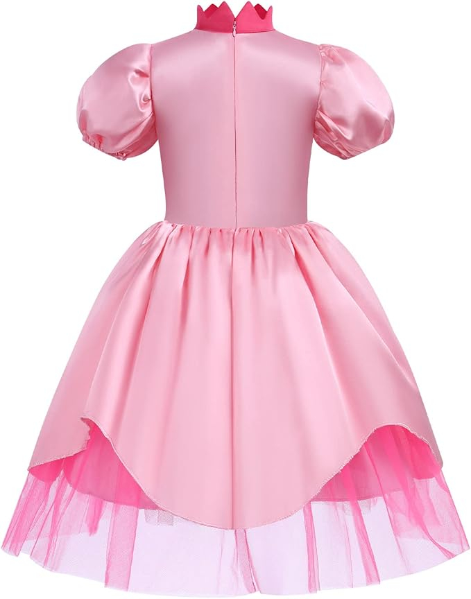 rochie-printesa-peach-fete-satin-roz-coroana [2]