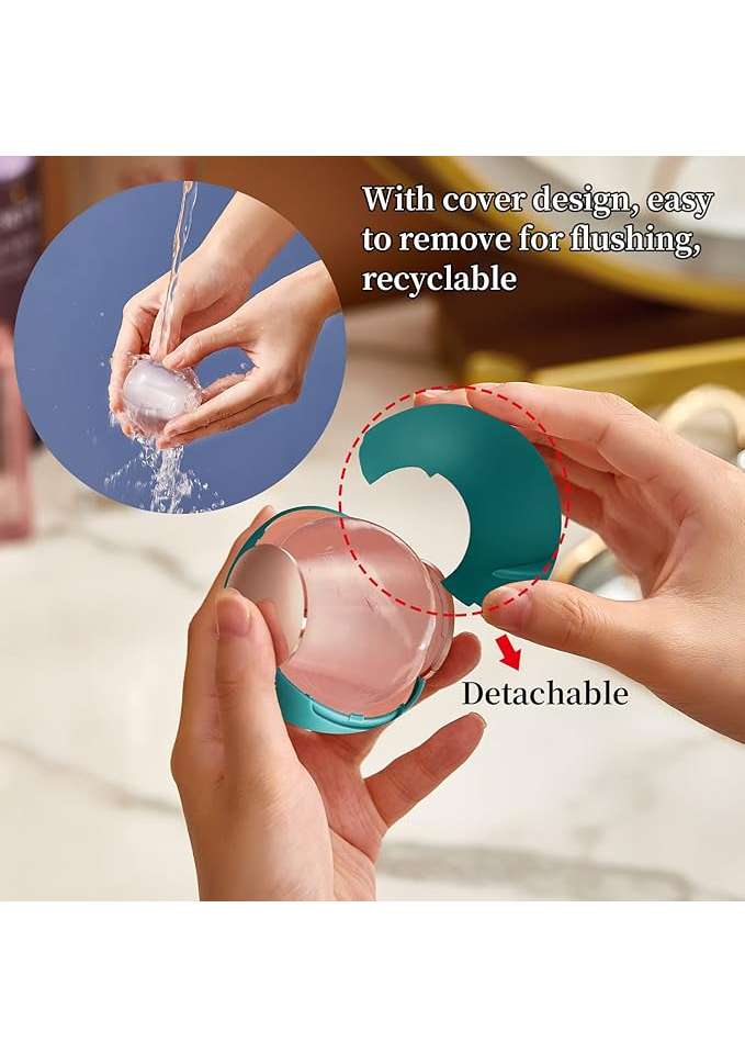 Rola din Silicon pentru Scame – Reutilizabilă, Lavabilă, Compactă, cu Husă de Protecție – Verde Închis [4]
