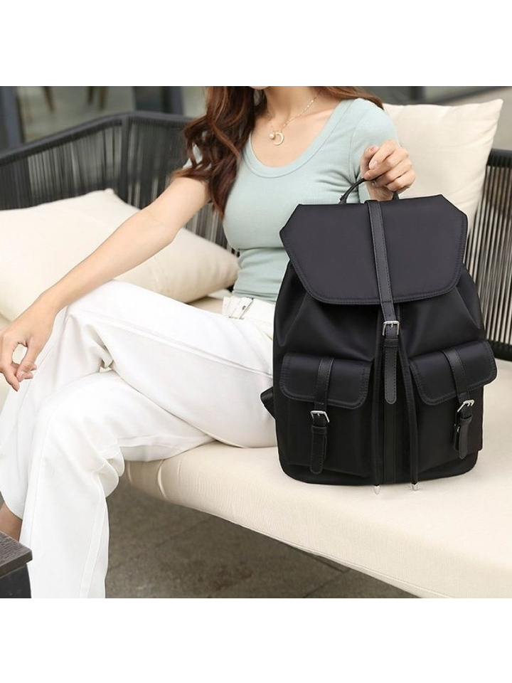 Rucsac dama, negru, compartiment pentru laptop de 14 inch Dankforyou - O8V7 [4]