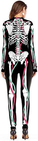 Salopeta Halloween, L, Elastica, Schelet cu Vene, Efect 3D si Realist, pentru Adulti [5]