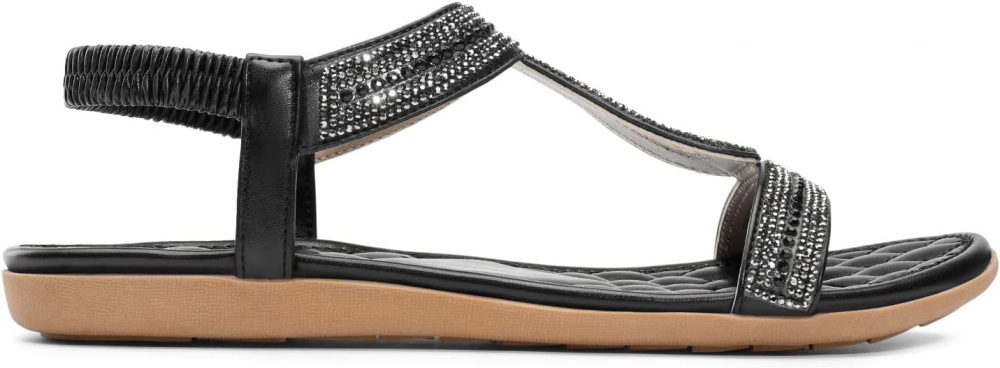 Sandale de dama DREAM PAIRS, poliuretan, negru, 39 EU, 334W [3]