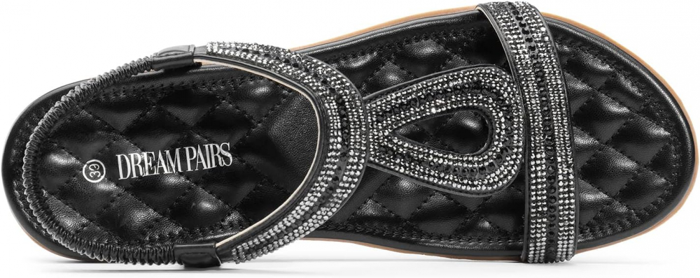 Sandale de dama DREAM PAIRS, poliuretan, negru, 39 EU, 334W [5]
