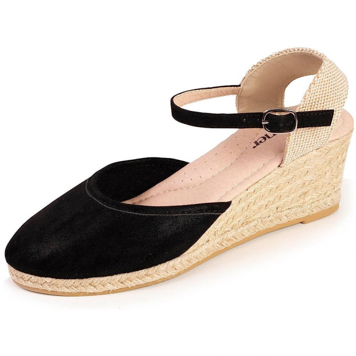 Sandale de dama negre, brant cu spuma, Isotoner, marime 41 [2]