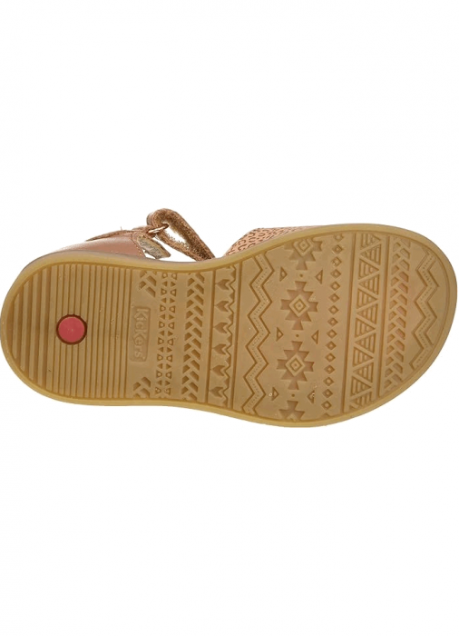 Sandale Kickers pentru fetite Giusticia, roz leopard, 20 EU [4]