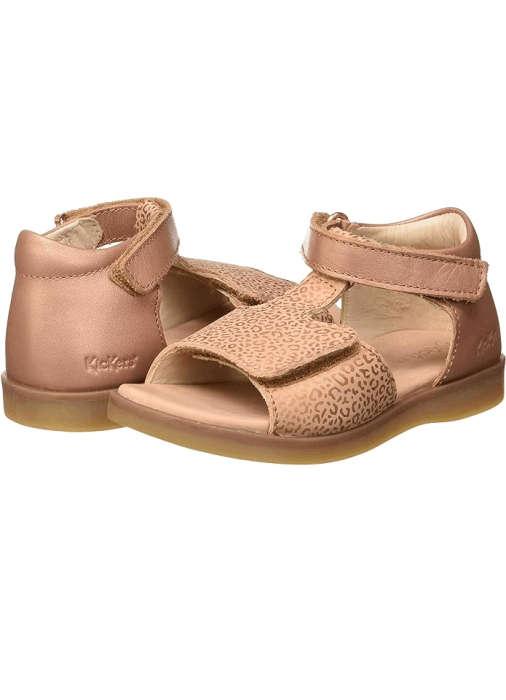 Sandale Kickers pentru fetite Giusticia, roz leopard, 20 EU [2]