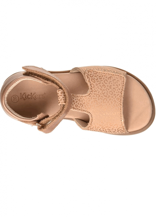 Sandale Kickers pentru fetite Giusticia, roz leopard, 20 EU [3]