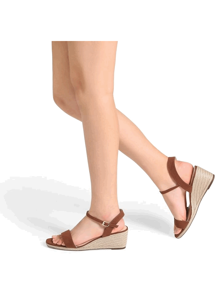 Sandalele dama cu platformă, Dream Pairs, Maro, 2344W [5]